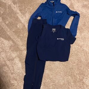 Barco coolsculpting scrubs and jacket